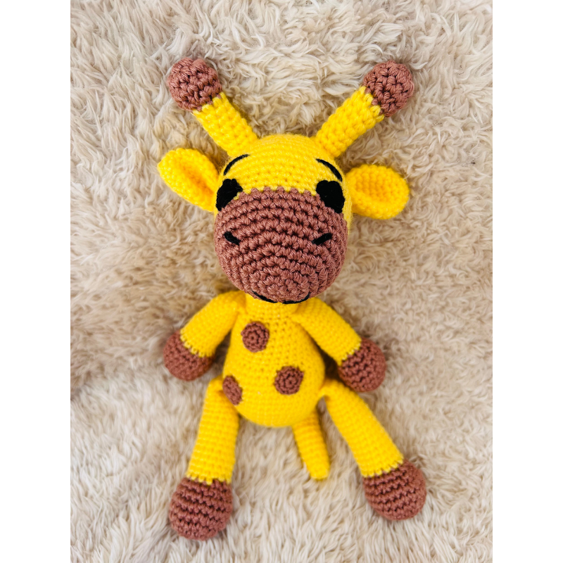 Doudou Girafe en Coton – Modèle Unique et Personnalisé