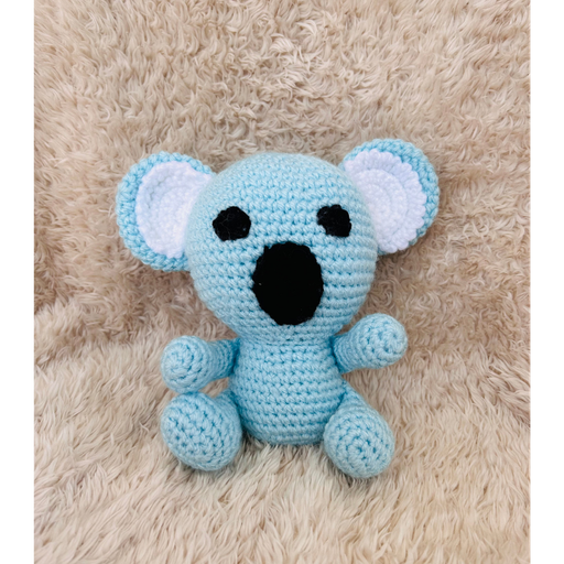 Doudou Koala Bleu en Coton – Modèle Unique et Personnalisé