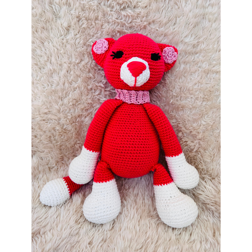 Doudou Chat Rose fuschia en Coton – Modèle Unique et Personnalisé