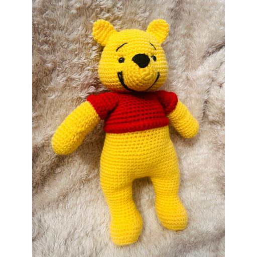 Doudou Ours Jaune en Coton – Modèle Unique et Personnalisé